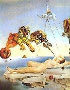 salvadore dali Dream Caused by the Flight of a Bee Around a Pomegranate a Second Before Awakening oil painting